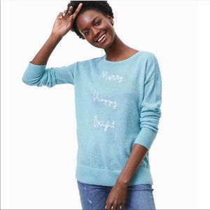 Loft Merry Happy Bright Sweater